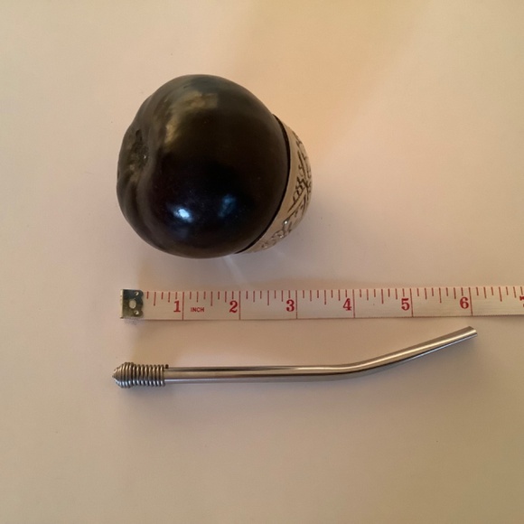 Mate Argentino Gourd Set Cup and Straw Handcrafted from Argentina NWOT - Picture 2 of 6